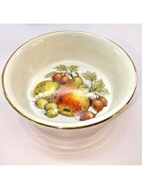 Vintage Sadler Bowl Ramiken Pear Fruit Elsenham Quality Foods England VL5099